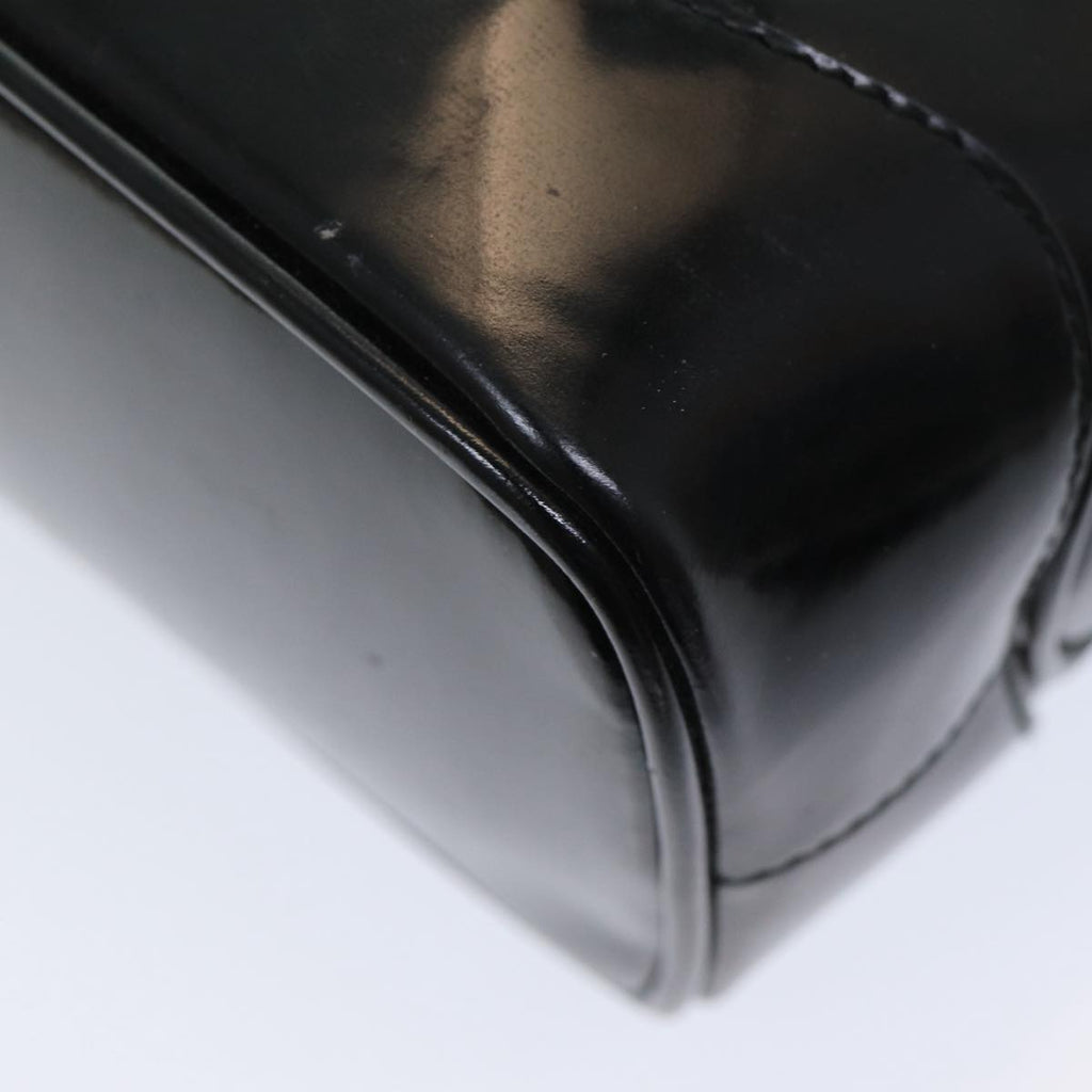 GUCCI Bamboo Shoulder Bag Patent leather Black bs16780