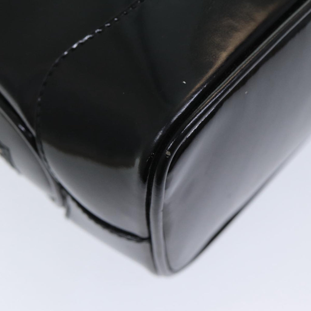 GUCCI Bamboo Shoulder Bag Patent leather Black bs16780