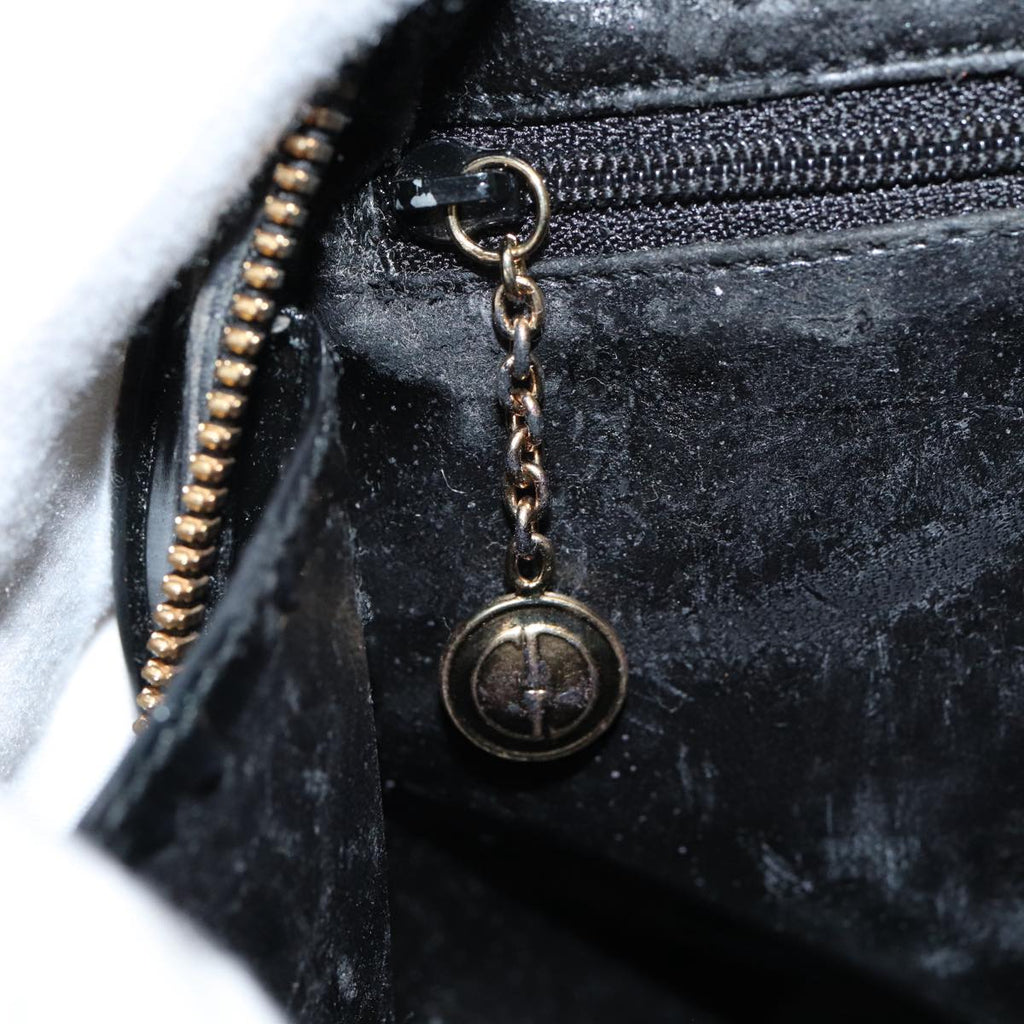 GUCCI Bamboo Shoulder Bag Patent leather Black bs16780