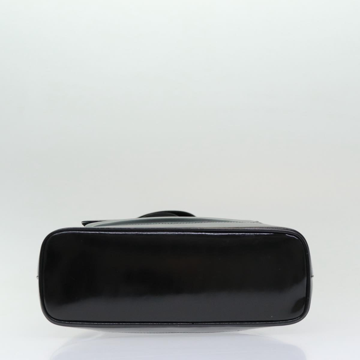 GUCCI Bamboo Shoulder Bag Patent leather Black bs16780