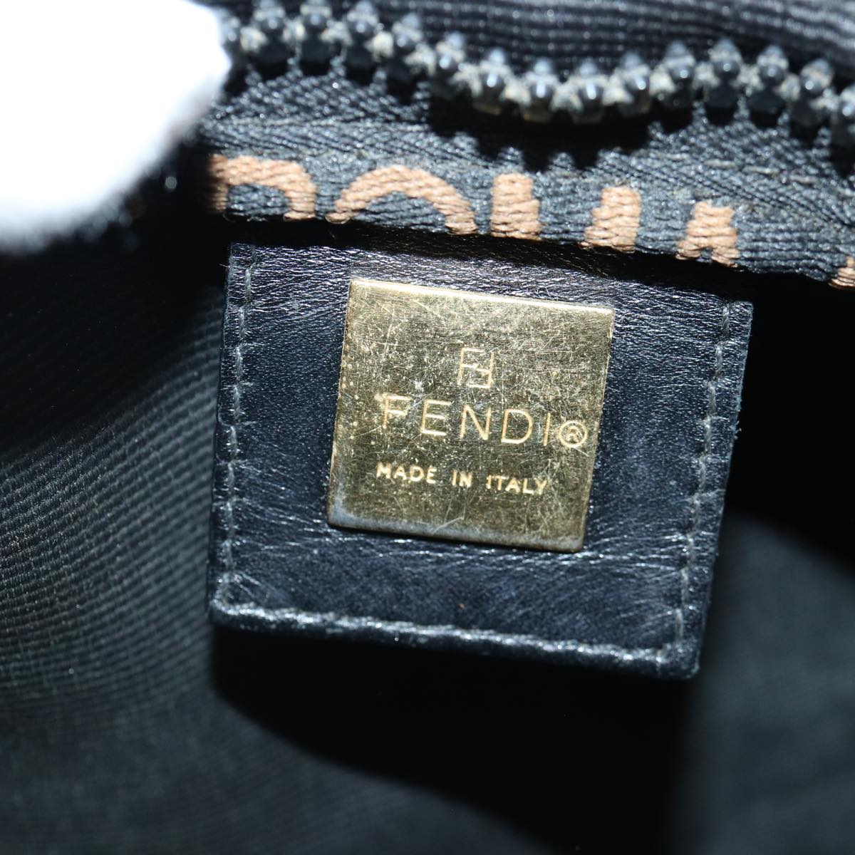 FENDI Hand Bag Nylon Black bs16802