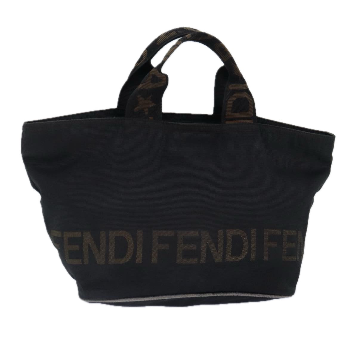 FENDI Hand Bag Nylon Black bs16802