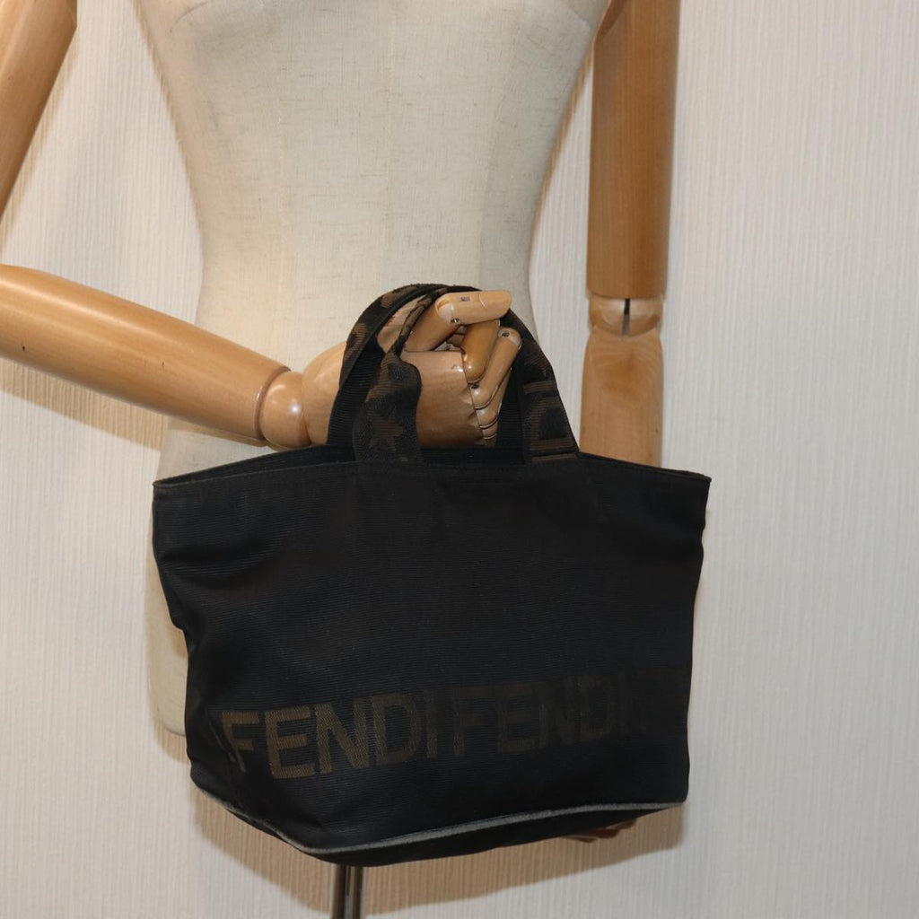 FENDI Hand Bag Nylon Black bs16802