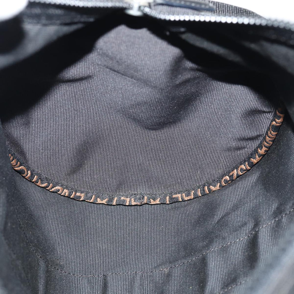 FENDI Hand Bag Canvas 2way Black Brown bs16831
