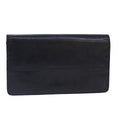 CHANEL Matelasse Wallet Leather Black Silver CC bs16854
