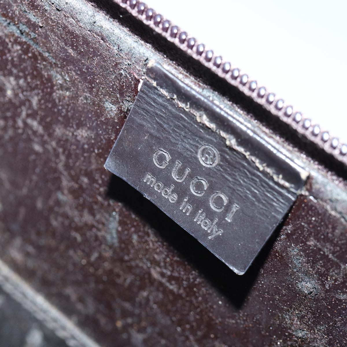 GUCCI GG Canvas Vanity Hand Bag Black Silver 013 0081 bs16857