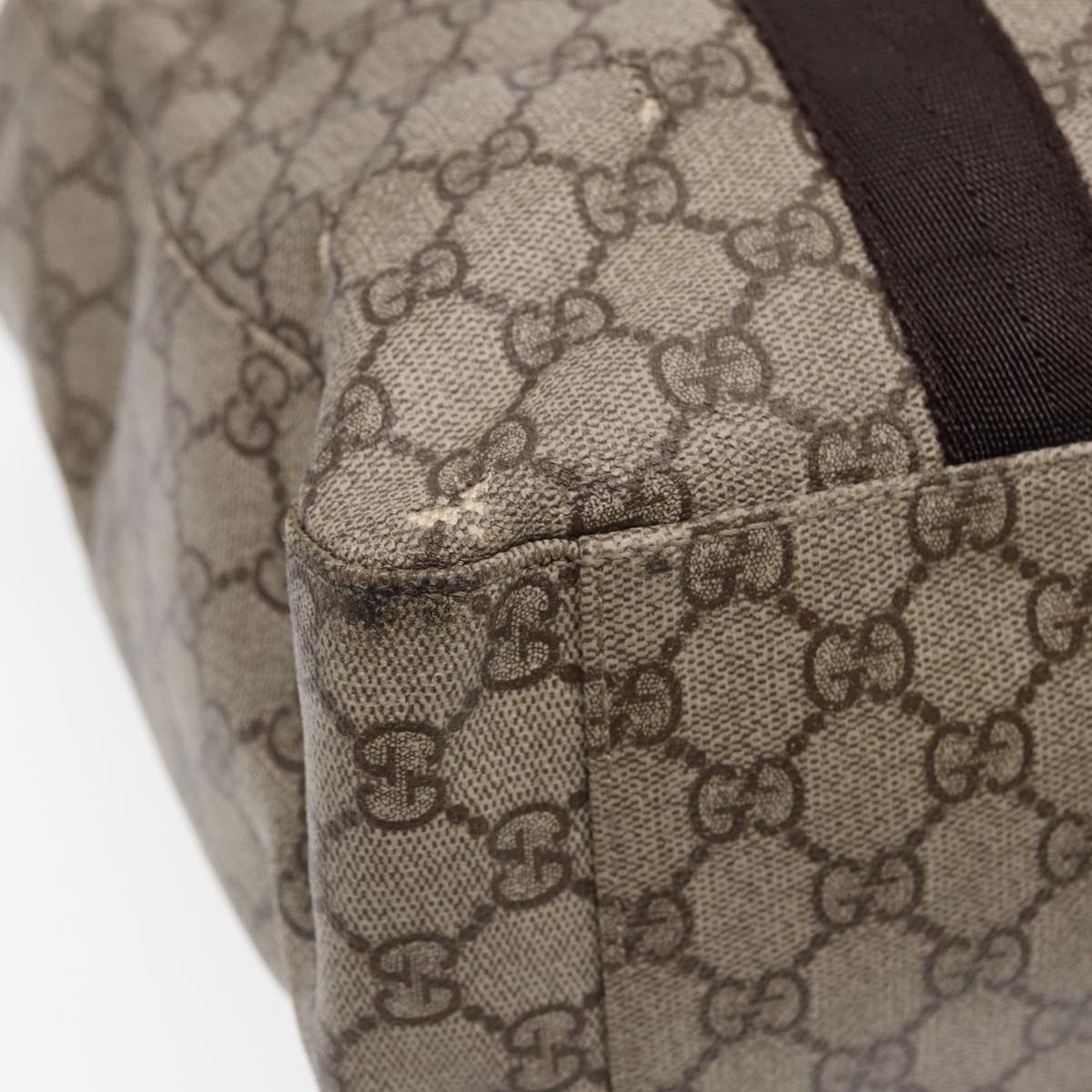 GUCCI GG Canvas Tote Bag Coated Canvas Beige bs16862