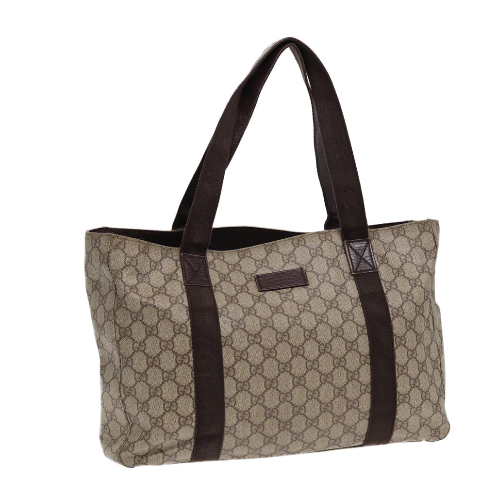GUCCI GG Canvas Tote Bag Coated Canvas Beige bs16862