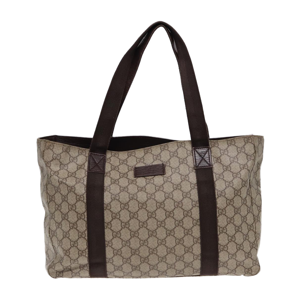 GUCCI GG Canvas Tote Bag Coated Canvas Beige bs16862