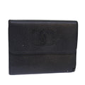 CHANEL COCO Mark Wallet Caviar Skin Black CC bs16881