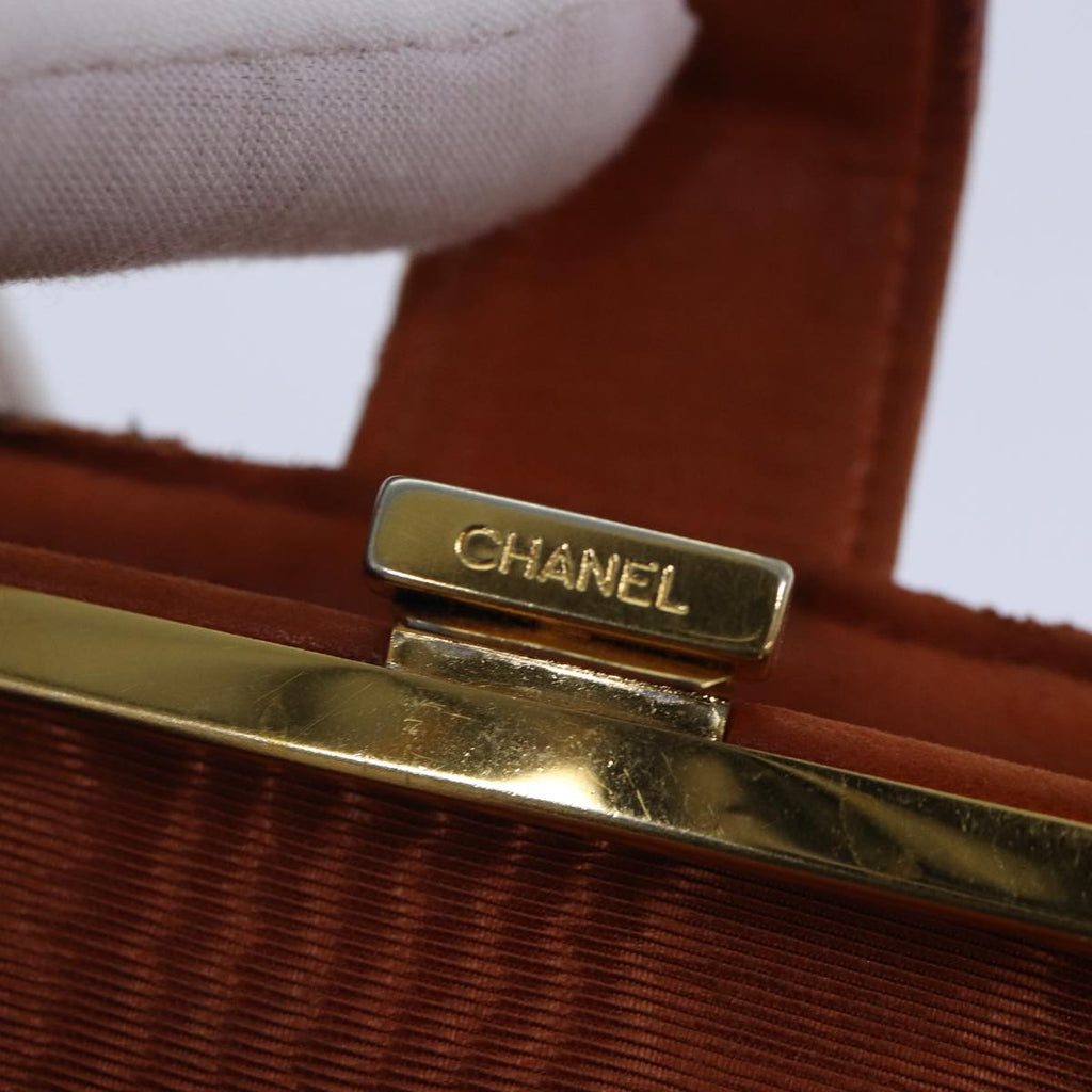 CHANEL COCO Mark Wallet Caviar Skin Orange Gold CC bs16889
