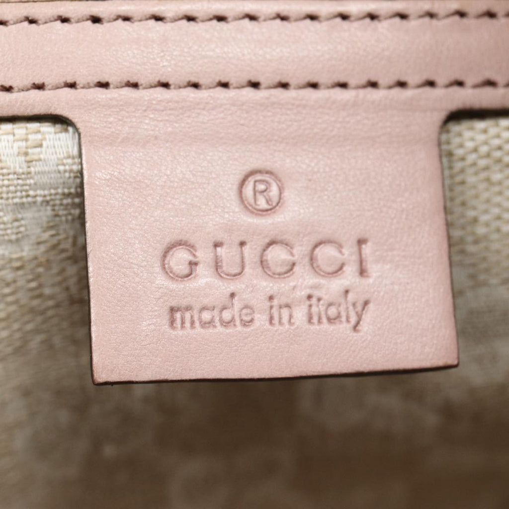 GUCCI Hand Bag Leather Pink Gold 296856 bs16897