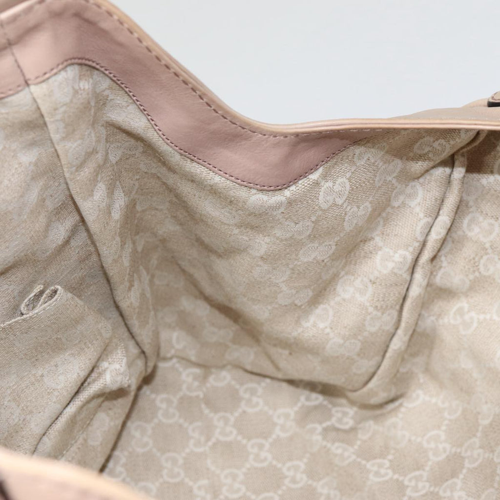 GUCCI Hand Bag Leather Pink Gold 296856 bs16897