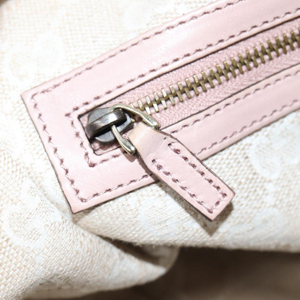 GUCCI Hand Bag Leather Pink Gold 296856 bs16897