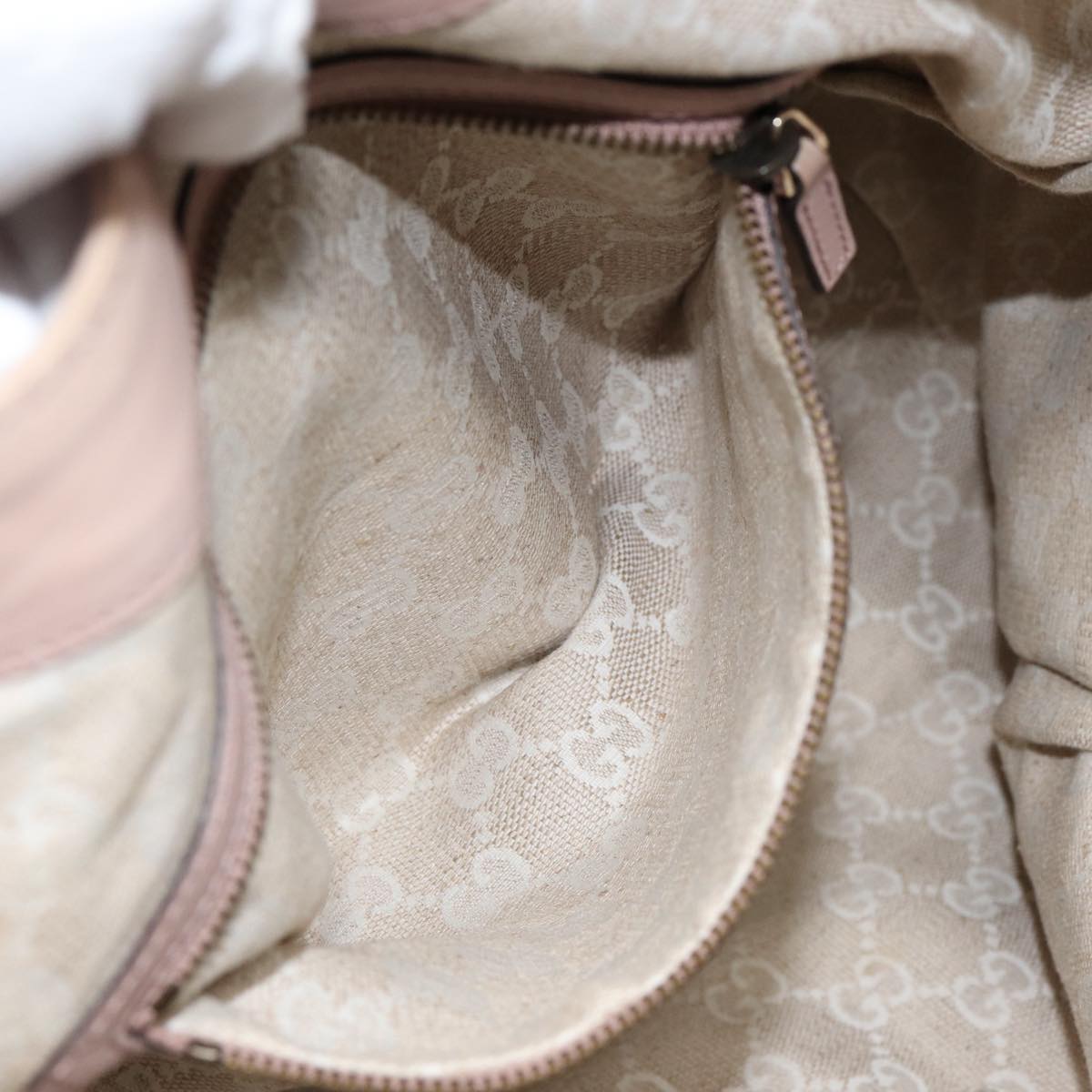 GUCCI Hand Bag Leather Pink Gold 296856 bs16897