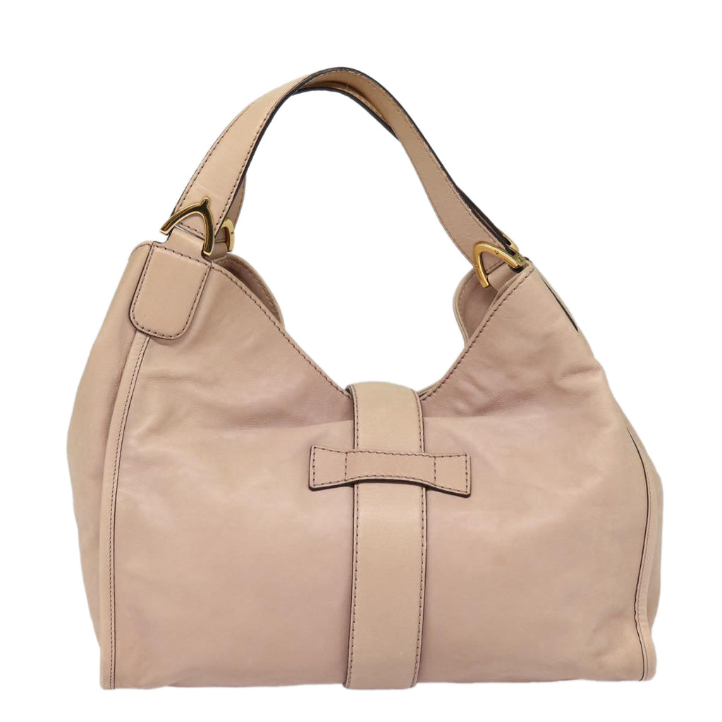 GUCCI Hand Bag Leather Pink Gold 296856 bs16897