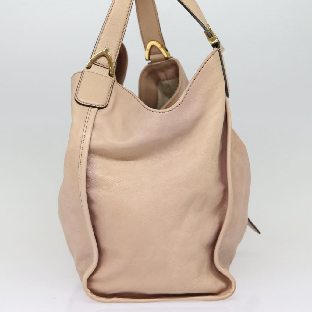 GUCCI Hand Bag Leather Pink Gold 296856 bs16897