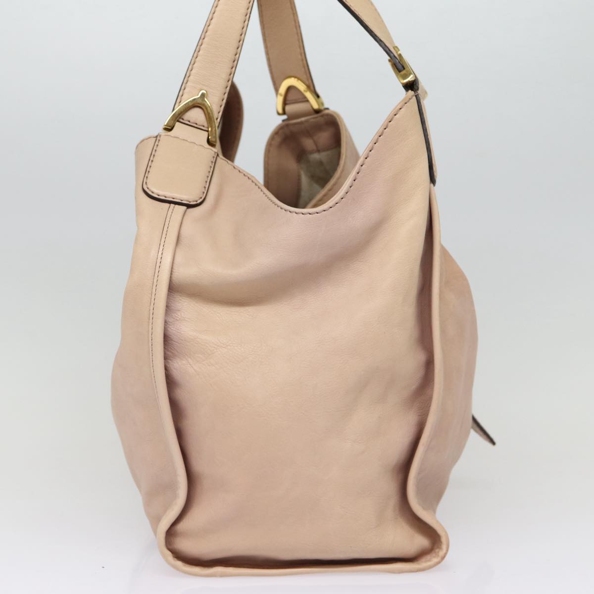 GUCCI Hand Bag Leather Pink Gold 296856 bs16897