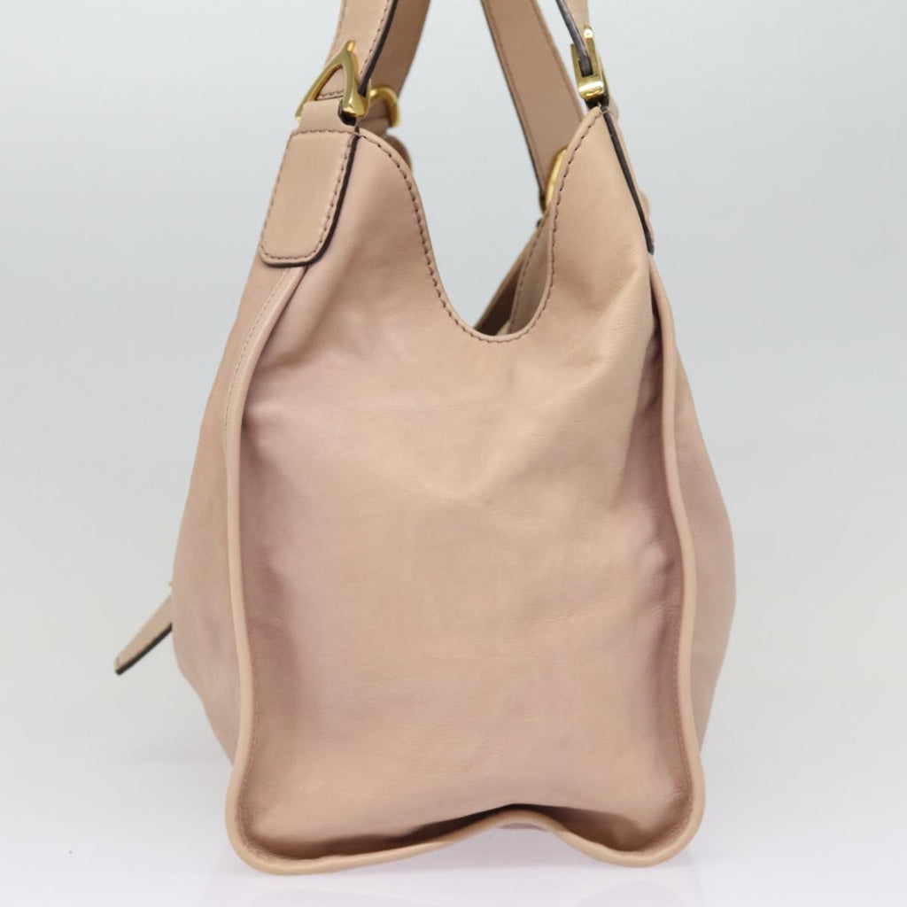 GUCCI Hand Bag Leather Pink Gold 296856 bs16897