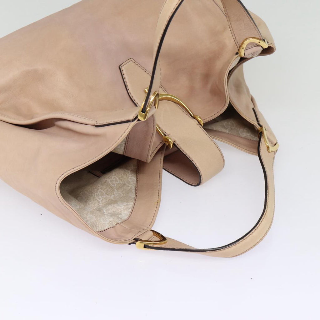 GUCCI Hand Bag Leather Pink Gold 296856 bs16897