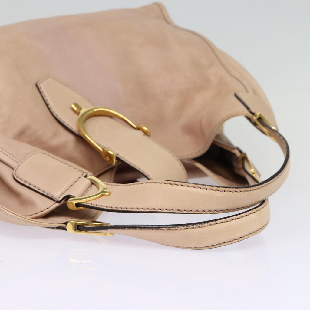 GUCCI Hand Bag Leather Pink Gold 296856 bs16897