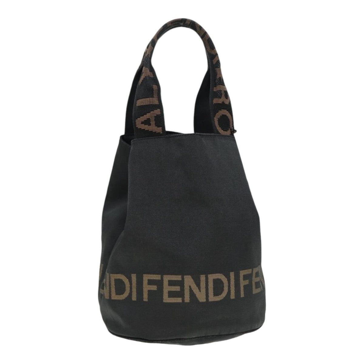 FENDI Hand Bag Nylon Black bs16931