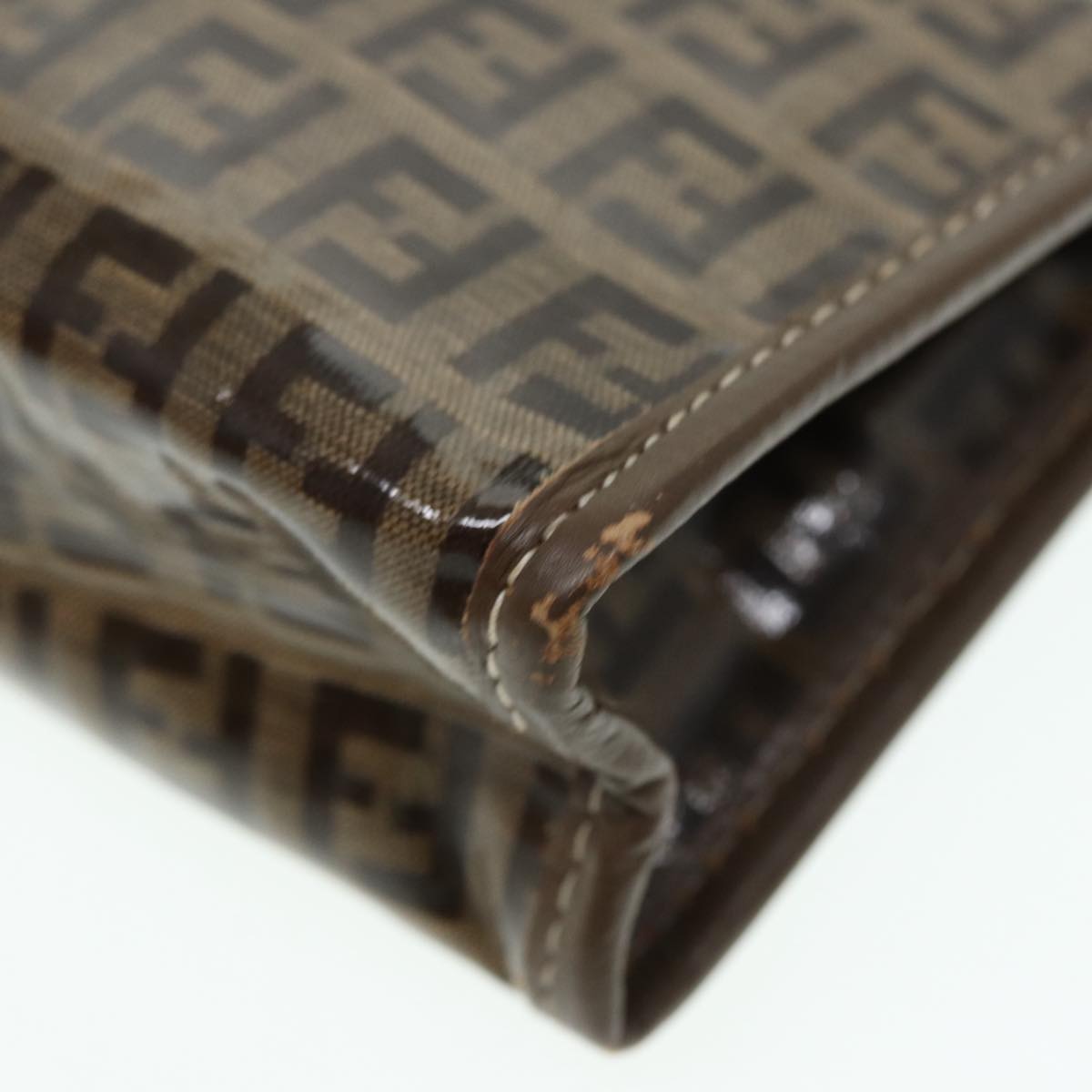 FENDI Zucchino Canvas Pouch Brown bs16934