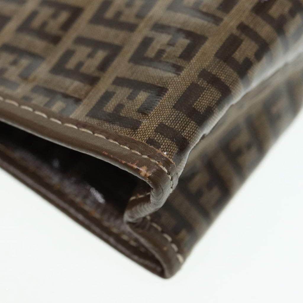 FENDI Zucchino Canvas Pouch Brown bs16934