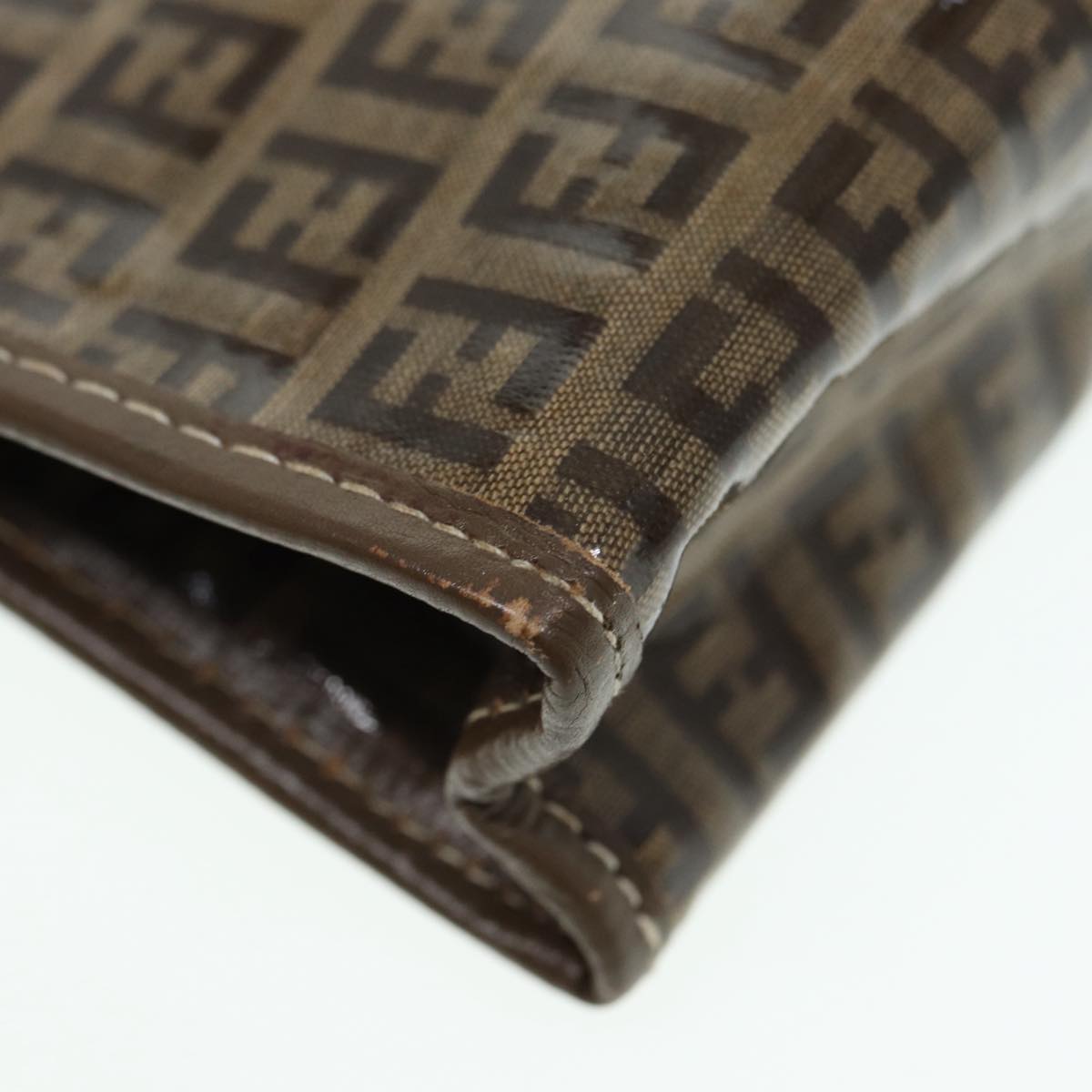 FENDI Zucchino Canvas Pouch Brown bs16934