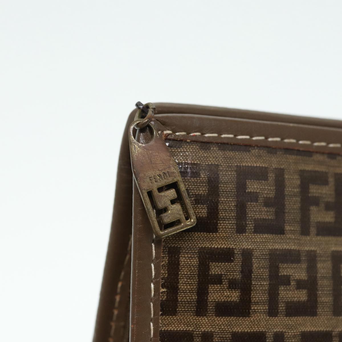 FENDI Zucchino Canvas Pouch Brown bs16934