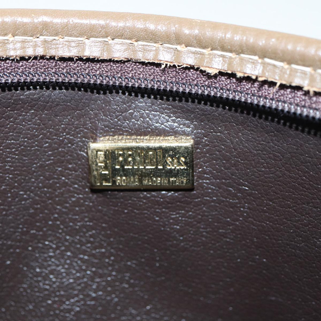 FENDI Zucchino Canvas Pouch Brown bs16934