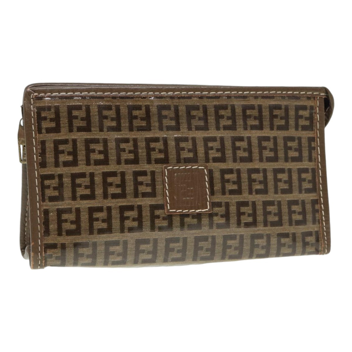 FENDI Zucchino Canvas Pouch Brown bs16934