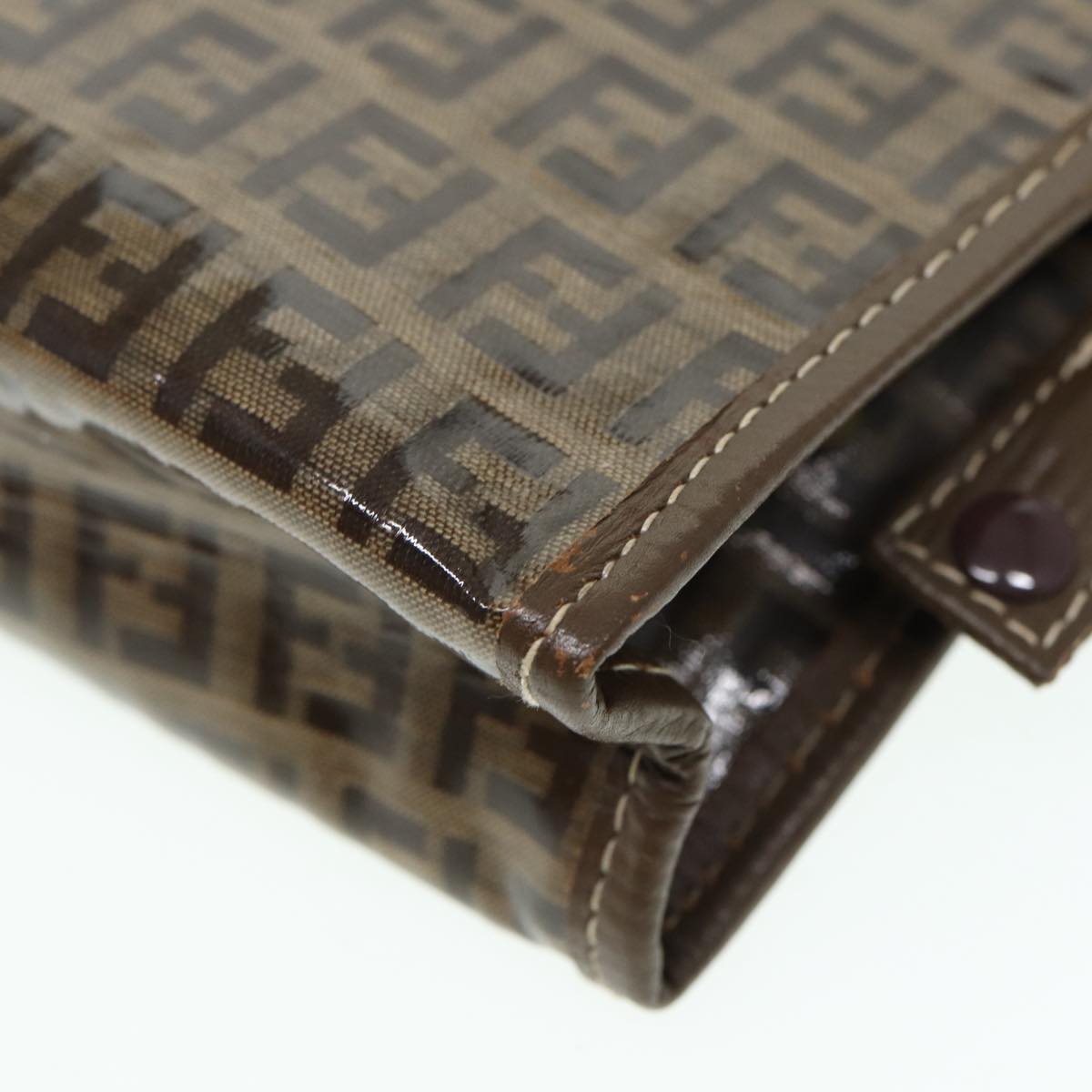 FENDI Zucchino Canvas Pouch Brown bs16934