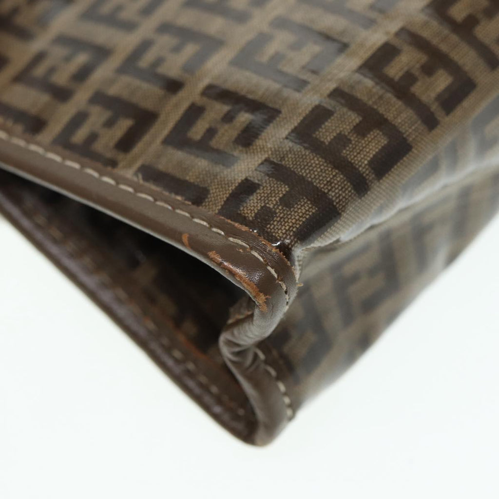 FENDI Zucchino Canvas Pouch Brown bs16934