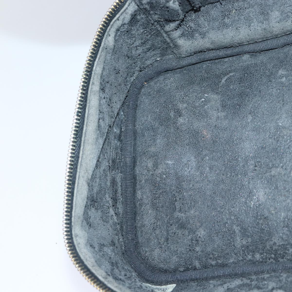 CHANEL COCO Mark Vanity Pouch Caviar Skin Black Gold CC bs16979