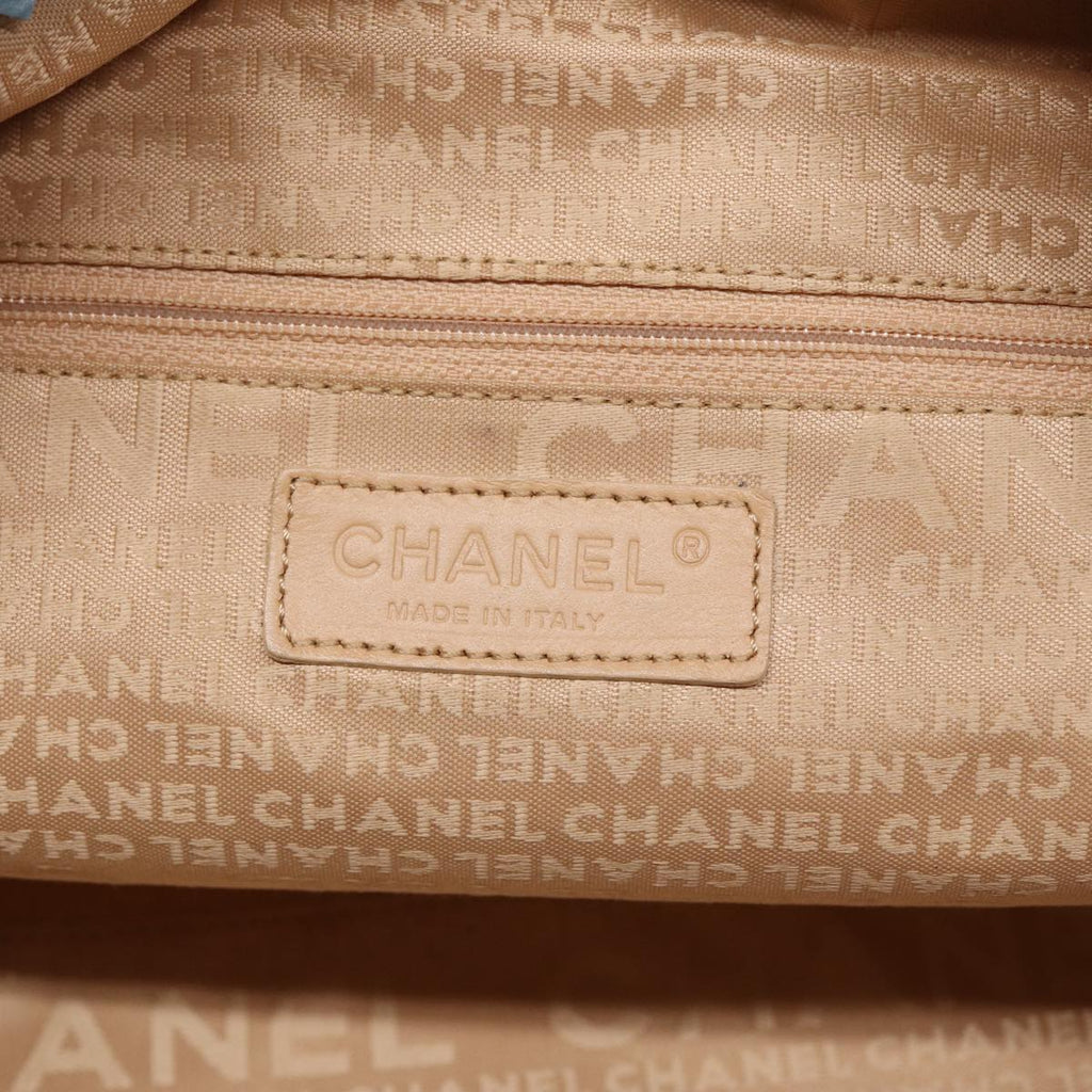 CHANEL Choco Bar Shoulder Bag Caviar Skin Pink Silver CC bs16980