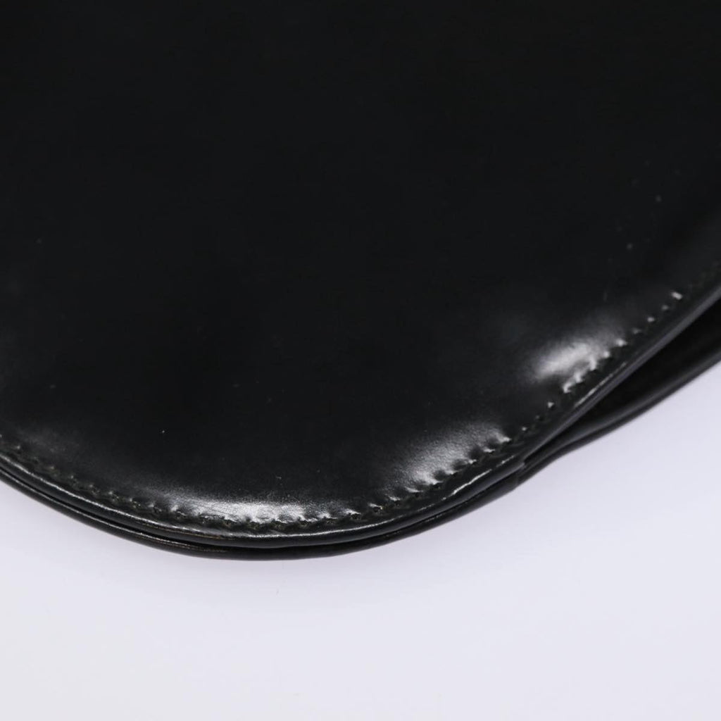 GUCCI Shoulder Bag Patent leather Black Silver bs17018