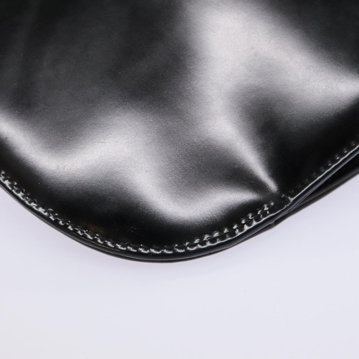 GUCCI Shoulder Bag Patent leather Black Silver bs17018