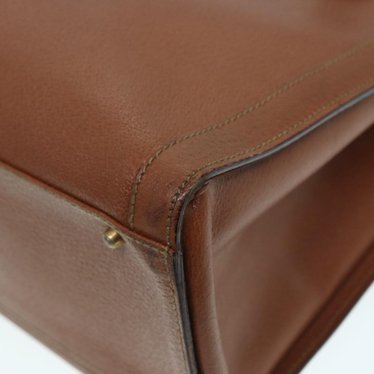 GUCCI Bamboo Hand Bag Leather Brown Gold 002 1186 0260 bs17019
