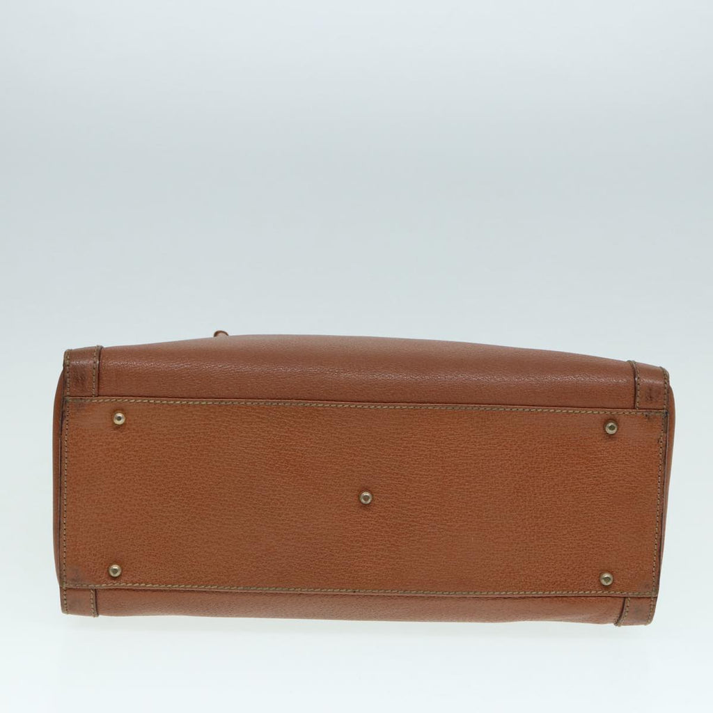 GUCCI Bamboo Hand Bag Leather Brown Gold 002 1186 0260 bs17019