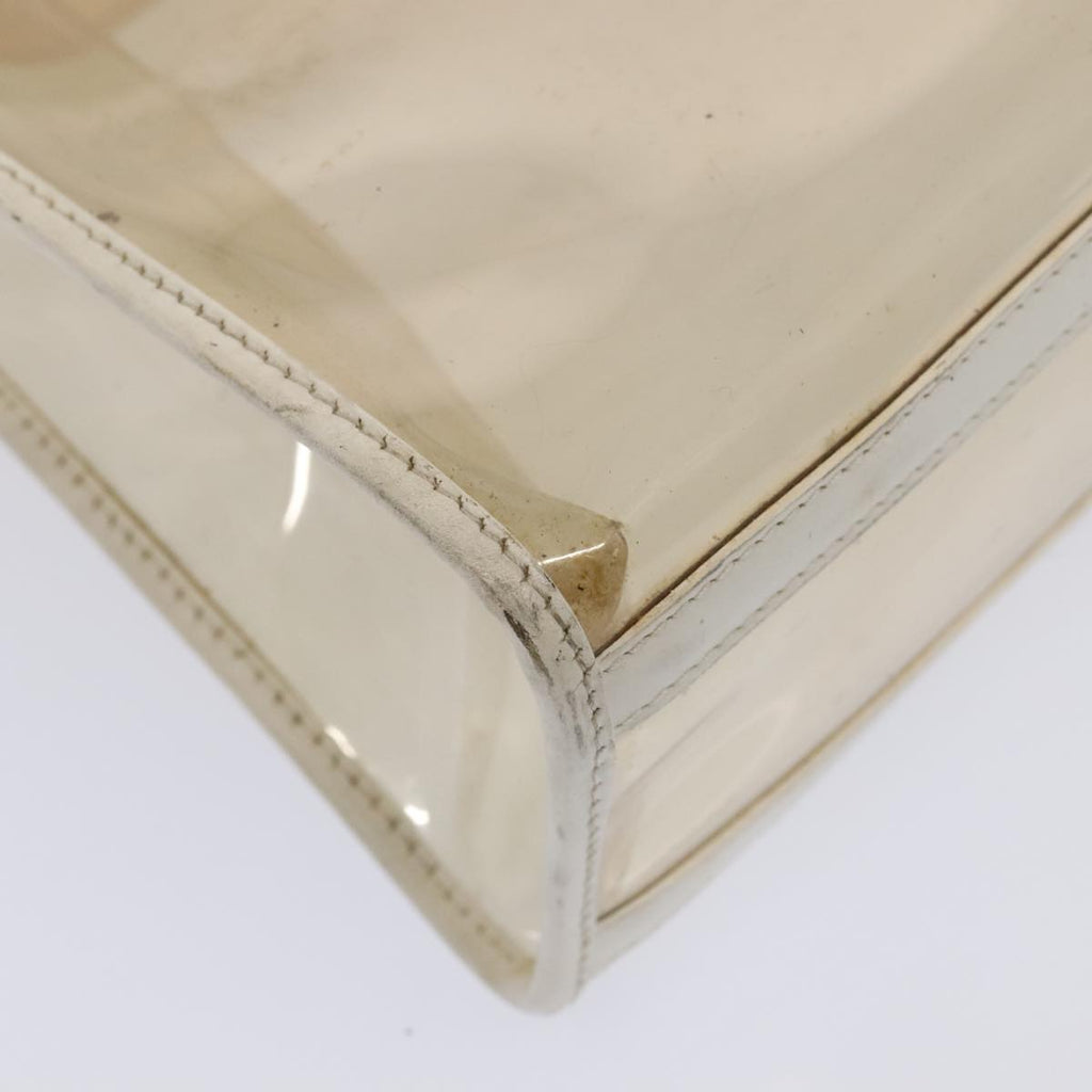GUCCI Shoulder Bag Vinyl Clear White Silver 001 2058 1772 5 bs17041