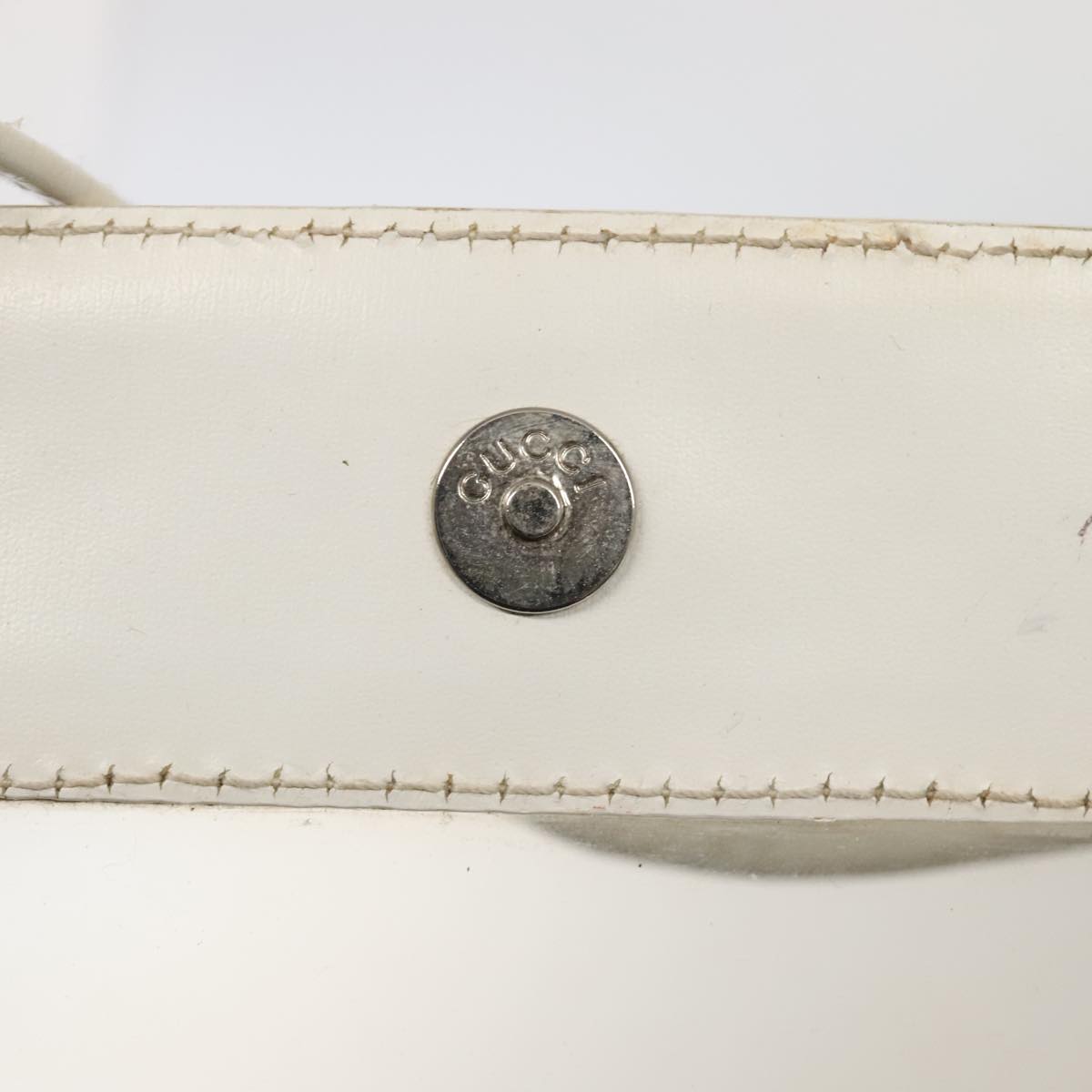 GUCCI Shoulder Bag Vinyl Clear White Silver 001 2058 1772 5 bs17041