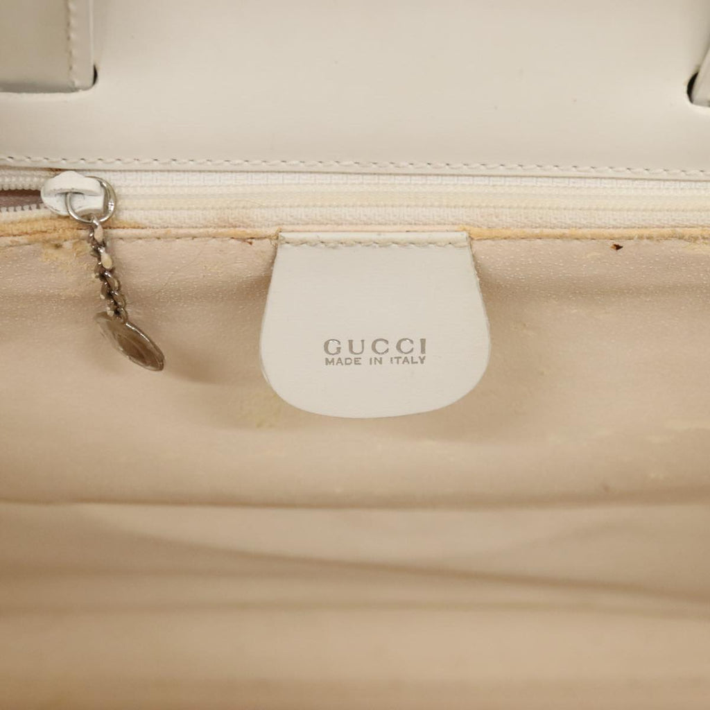 GUCCI Shoulder Bag Vinyl Clear White Silver 001 2058 1772 5 bs17041