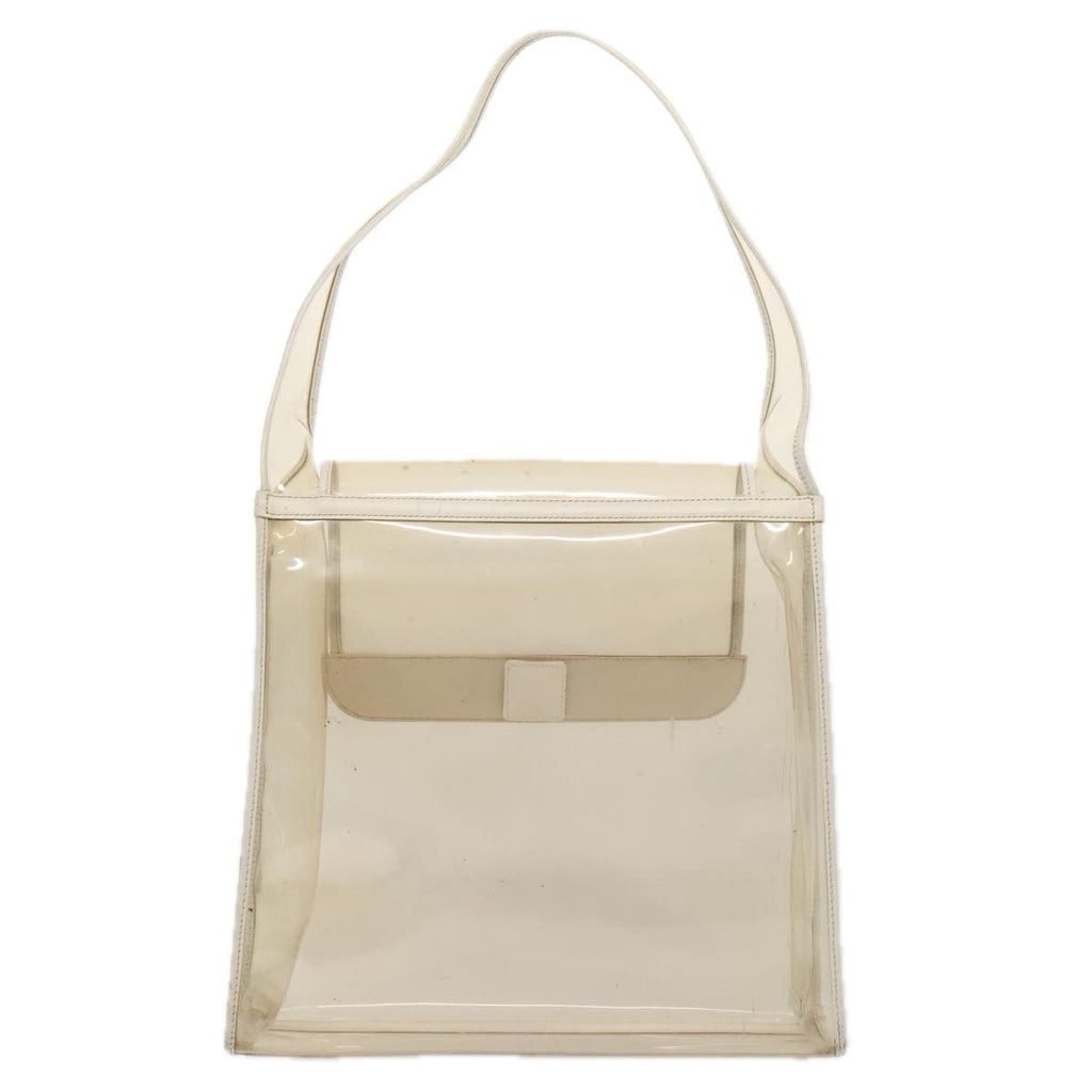 GUCCI Shoulder Bag Vinyl Clear White Silver 001 2058 1772 5 bs17041