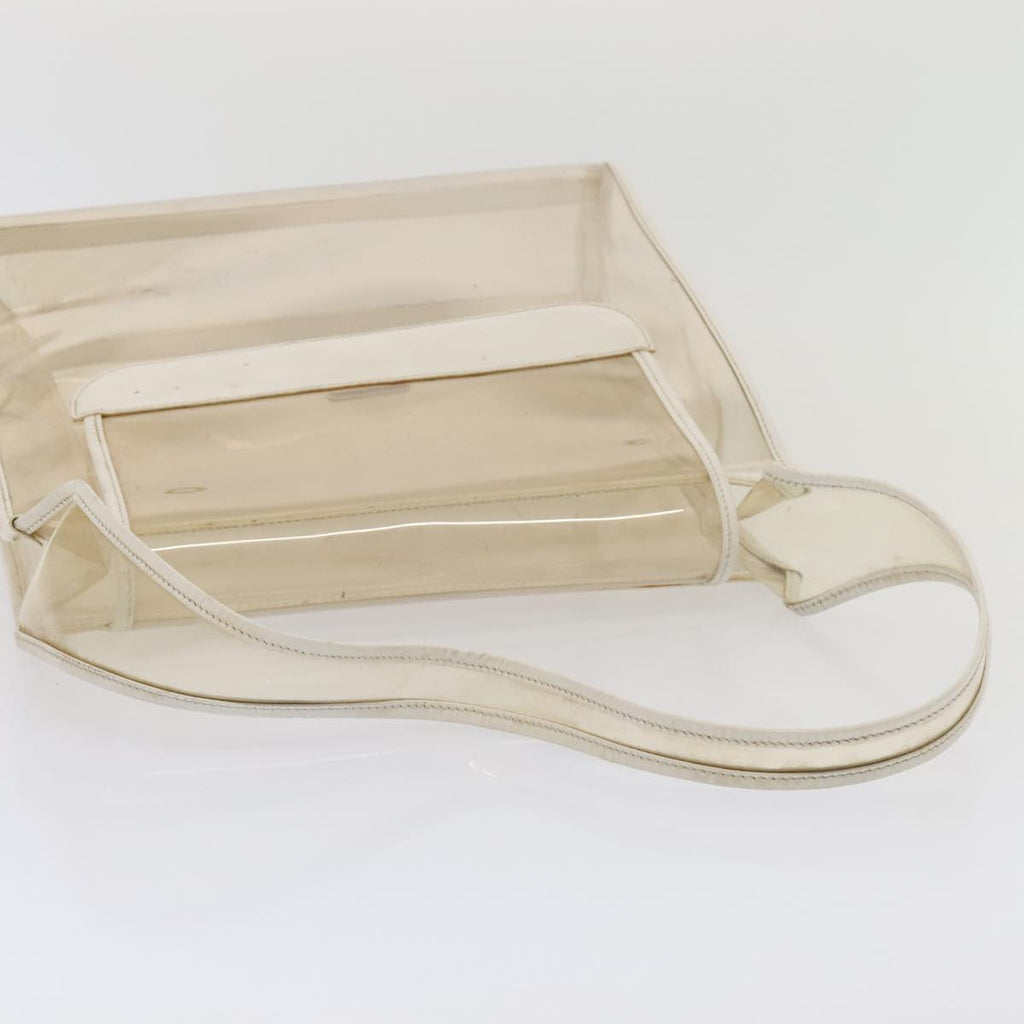 GUCCI Shoulder Bag Vinyl Clear White Silver 001 2058 1772 5 bs17041