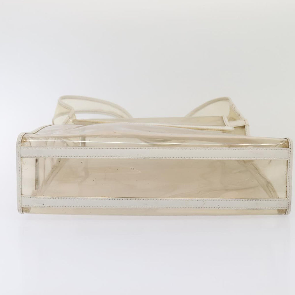 GUCCI Shoulder Bag Vinyl Clear White Silver 001 2058 1772 5 bs17041