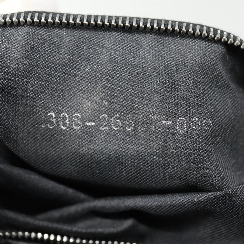 FENDI Hand Bag Leather Black Silver bs17042