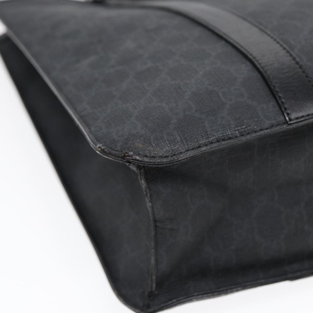 GUCCI GG Canvas Hand Bag Black 322072 bs17120