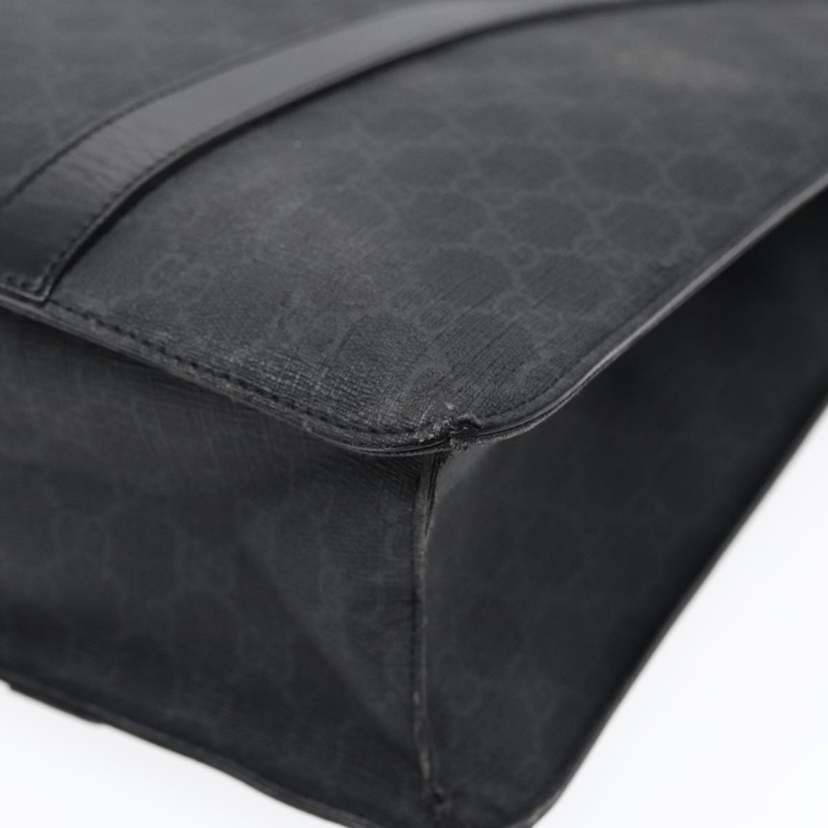 GUCCI GG Canvas Hand Bag Black 322072 bs17120