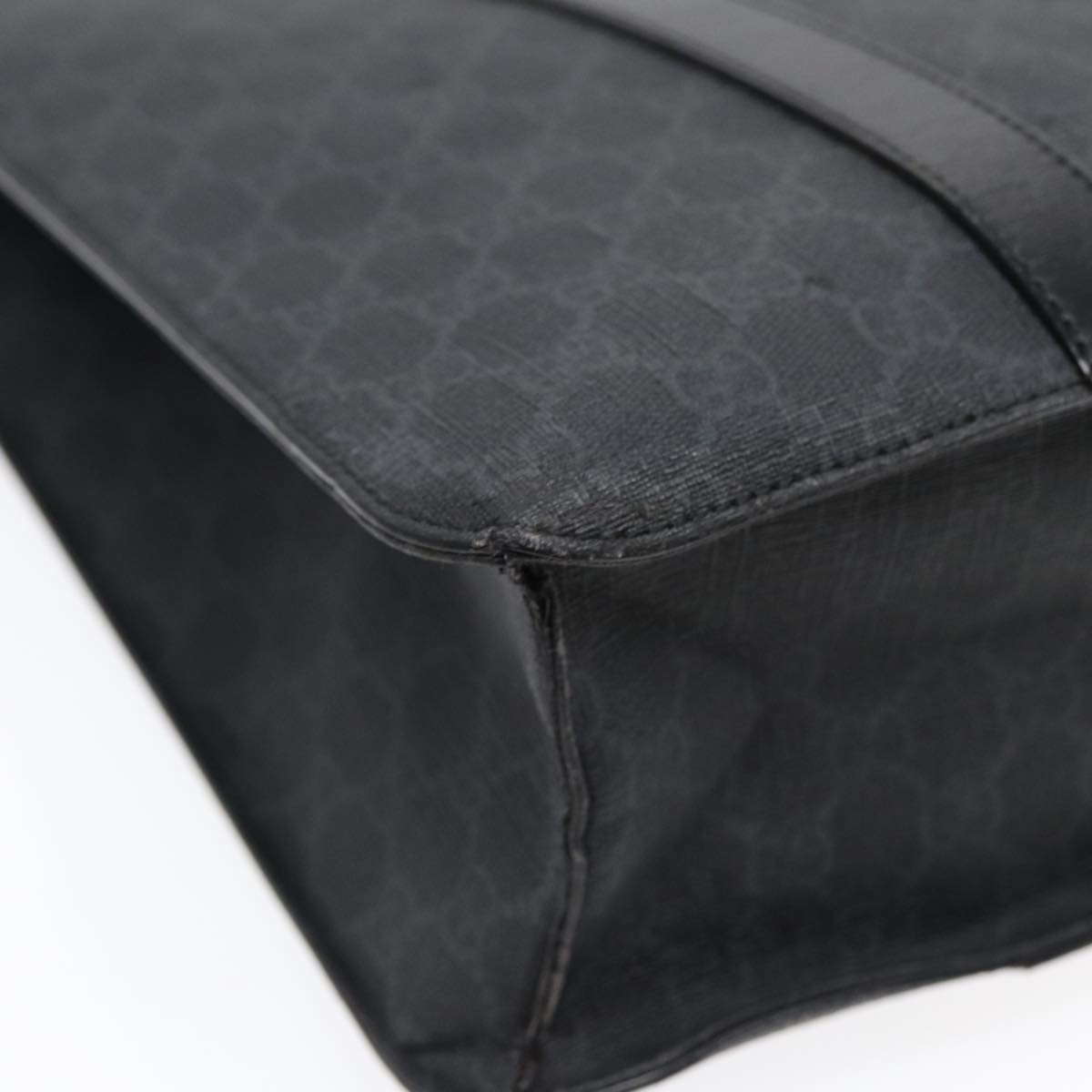 GUCCI GG Canvas Hand Bag Black 322072 bs17120